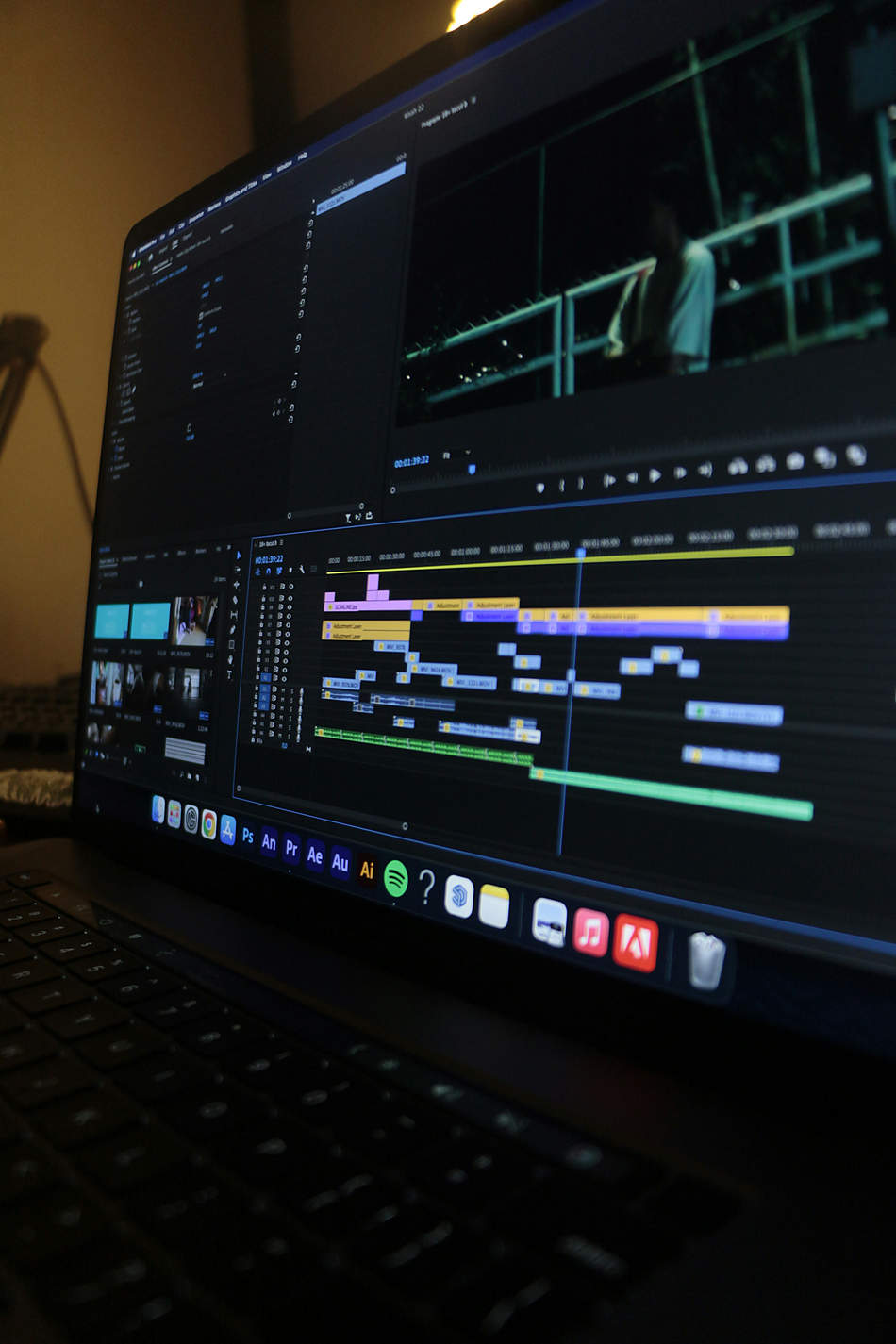 Freelance Video Editing Jobs for Beginners video editing workspace