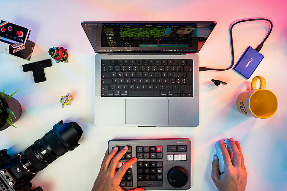 Freelance Video Editing Jobs editing software timeline and laptop setup