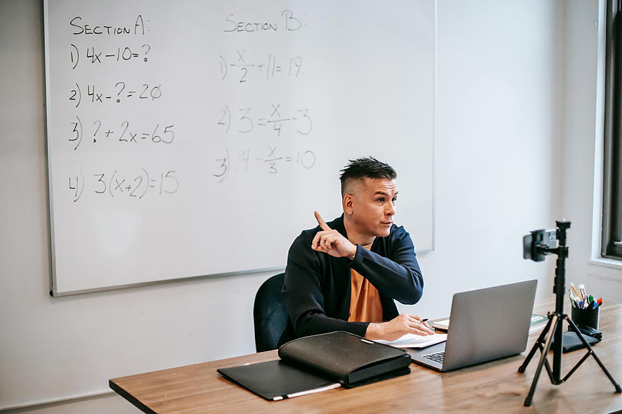 Online Teaching Jobs From Home virtual classroom laptop lesson planning
